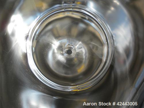 Used Precision Stainless Pressure Tank, 79 gallon (300 liter), 316L stainless steel, vertical. 24’’ Diameter x 36’’ straight side, dished clamp on top, coned bottom. Internal rated 30 psi at –20 to 3...