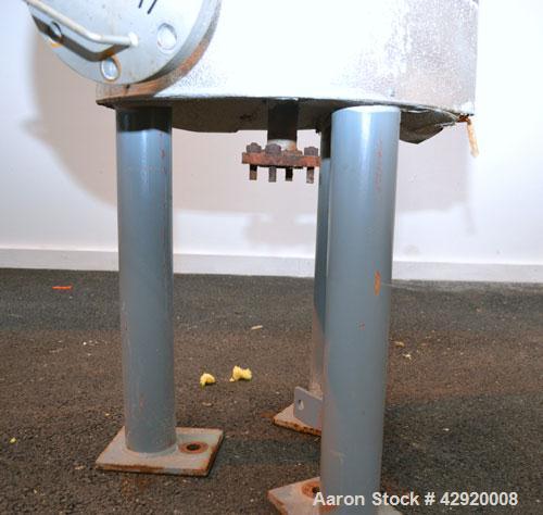Used Precision Stainless Pressure Tank, 20 Gallon, 304L Stainless Steel, Vertical. 17-1/2 Diameter x 20 straight side, dished top and bottom. Internal rated 50 psi at 300 degrees F. Openings top (3) ...