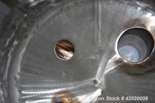 Used Precision Stainless Pressure Tank, 20 Gallon, 304L Stainless Steel, Vertical. 17-1/2 Diameter x 20 straight side, dished top and bottom. Internal rated 50 psi at 300 degrees F. Openings top (3) ...