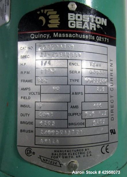 Used Precision Stainless Tank, 200 Liter (52.8 Gallon). 316L Stainless steel construction, approximately 27" diameter x 18" straight side, open top, hemispherical bottom, with side mounted 0.25 hp ag...