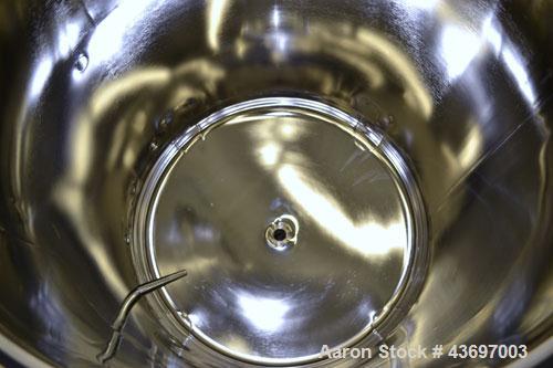 Used Precision Stainless Pressure Tank, 66 Gallon (250 Liter), 316L Stainless Steel, Vertical.  28” Diameter x 28” straight side, dished clamp on top, dished bottom. Internal rated 55.4 psi at –20 to...