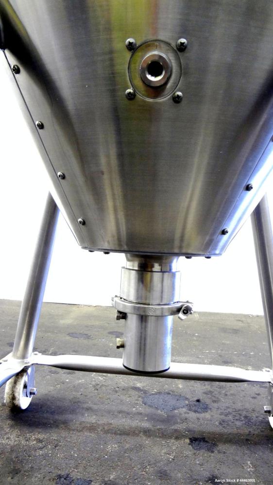 Used- Precision Stainless Pressure Tank, 210 Liter (55.49 Gallon), 316 L Stainless Steel, Vertical.  Approximately 26.75" di...