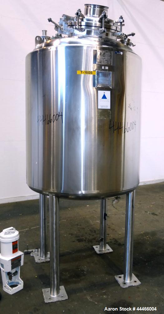 Used 1000 Liter Stainless Steel Precision Stainless Pressure Tank, Model XJSS-3