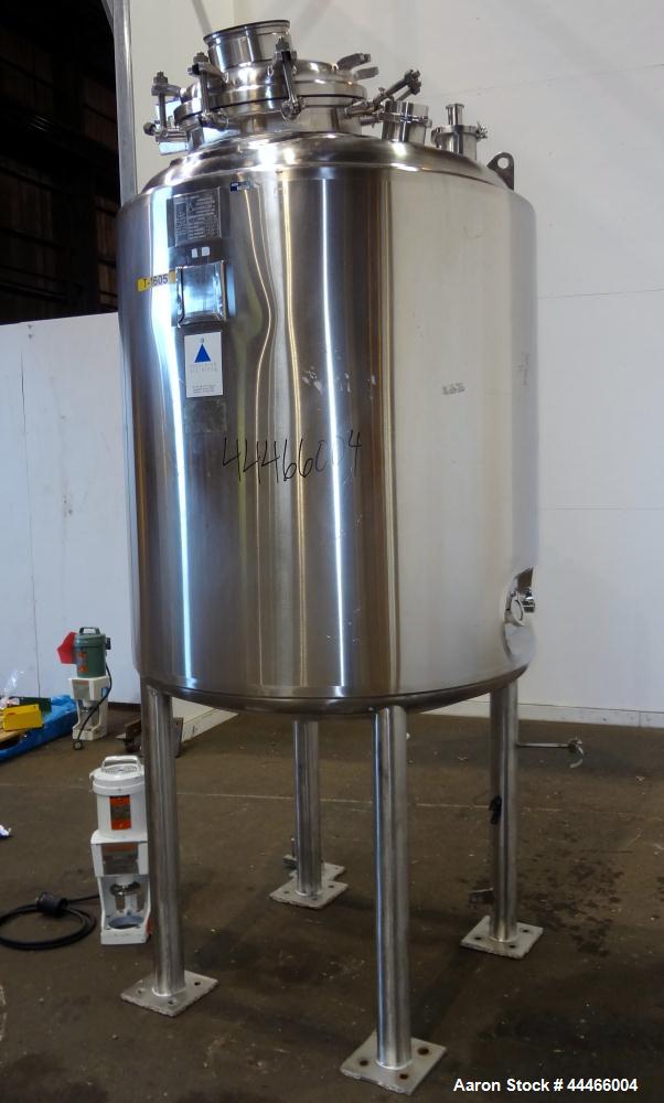 Used 1000 Liter Stainless Steel Precision Stainless Pressure Tank, Model XJSS-3