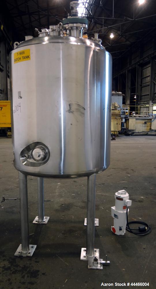 Used 1000 Liter Stainless Steel Precision Stainless Pressure Tank, Model XJSS-3