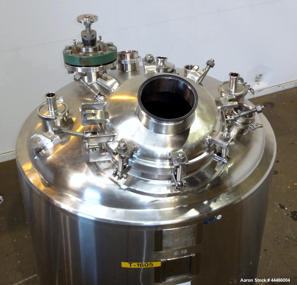 Used 1000 Liter Stainless Steel Precision Stainless Pressure Tank, Model XJSS-3
