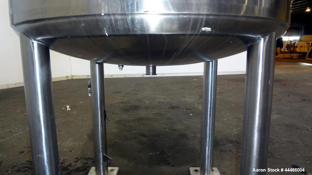 Used 1000 Liter Stainless Steel Precision Stainless Pressure Tank, Model XJSS-3