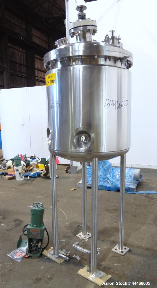 Used 375 Liter Stainless Steel Precision Stainless Pressure Tank, Model XJSS-18