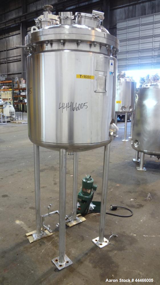Used 375 Liter Stainless Steel Precision Stainless Pressure Tank, Model XJSS-18
