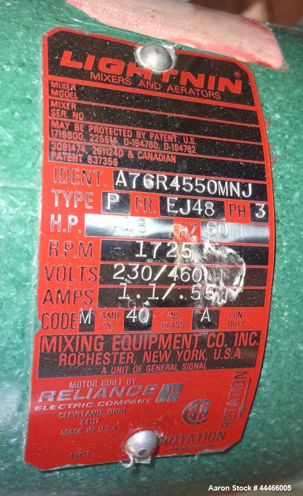 Used 375 Liter Stainless Steel Precision Stainless Pressure Tank, Model XJSS-18