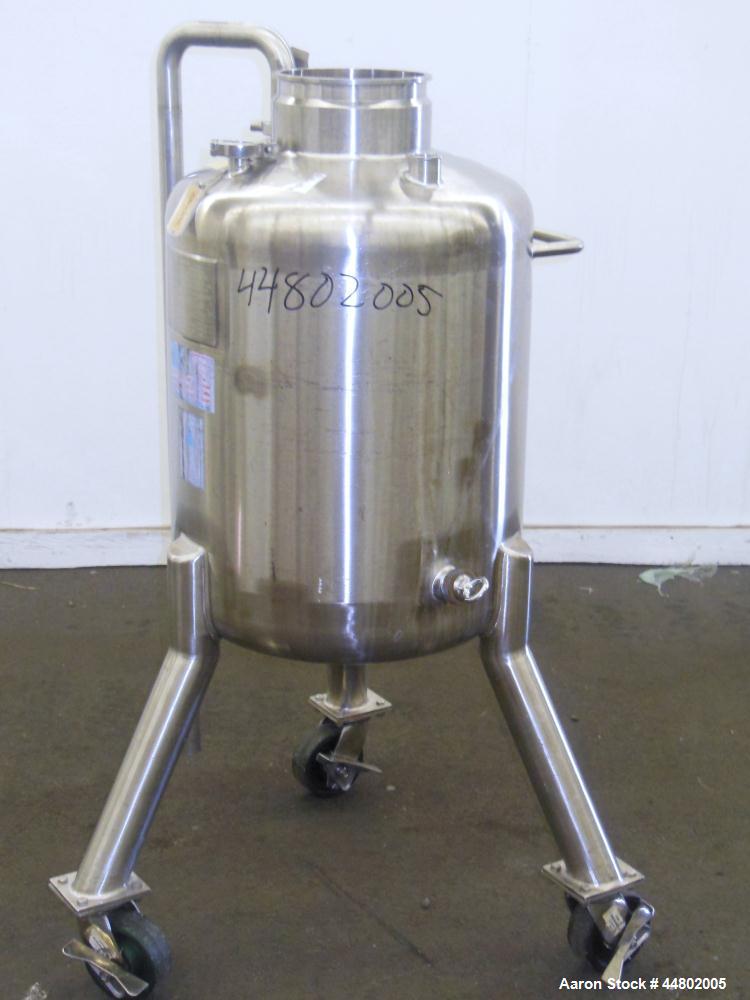 Used- 100 Liter Stainless Steel Precision Stainless Pressure Tank