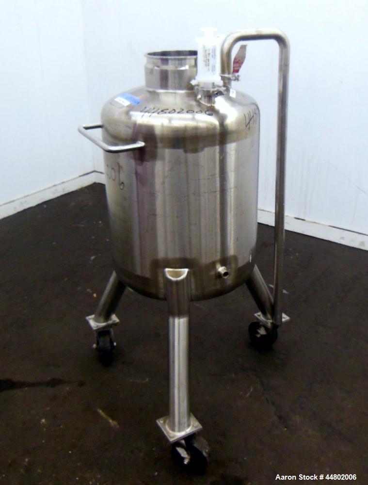 Used- 100 Liter Stainless Steel Precision Stainless Pressure Tank