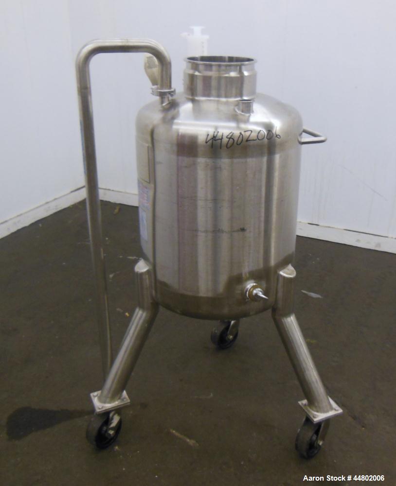 Used- 100 Liter Stainless Steel Precision Stainless Pressure Tank