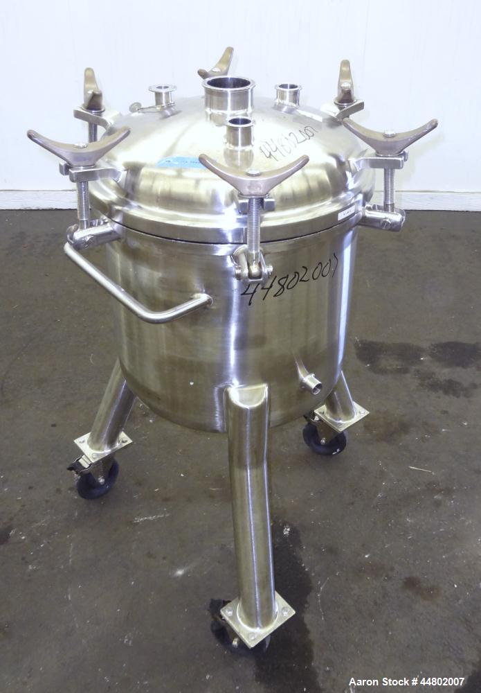 Used- 60 Liter Stainless Steel Precision Stainless Pressure Tank