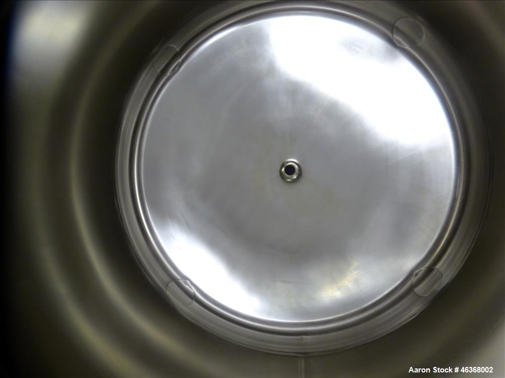 Used Precision Stainless Pressure Tank, 207 Gallon, 316L Stainless Steel, Vertical. 42" Diameter x 28" straight side, dished top and bottom. Internal rated 17 psi at -20 to 300 degrees F. Openings: t...