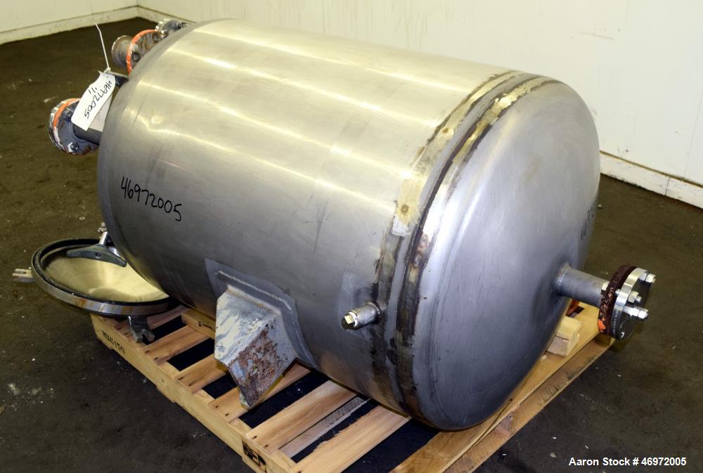 Used Letsch Precision Stainless Tank, 100 Gallons, 316 Stainless Steel, Vertica