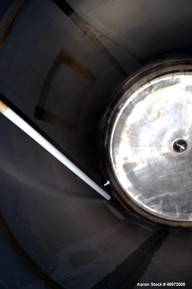 Used Letsch Precision Stainless Tank, 100 Gallons, 316 Stainless Steel, Vertica