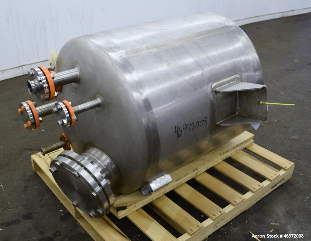 Used Precision Stainless 100 Gallon Tank, 316 Stainless Steel