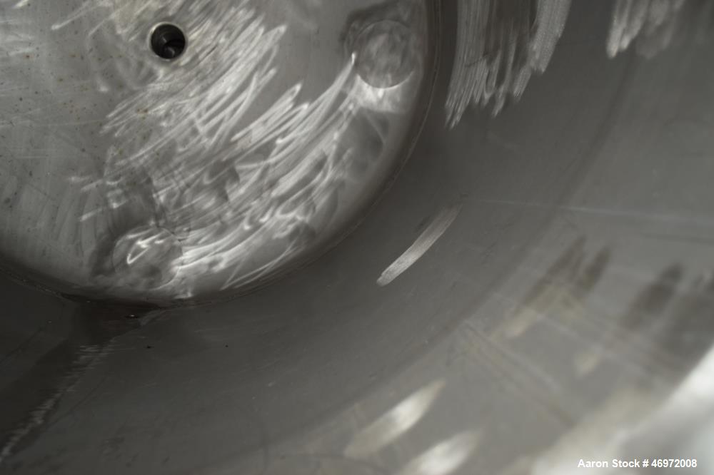 Used Precision Stainless 100 Gallon Tank, 316 Stainless Steel