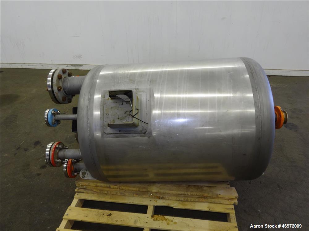 Used Precision Stainless 316 Stainless Steel 100 Gallon Vertical Tank,