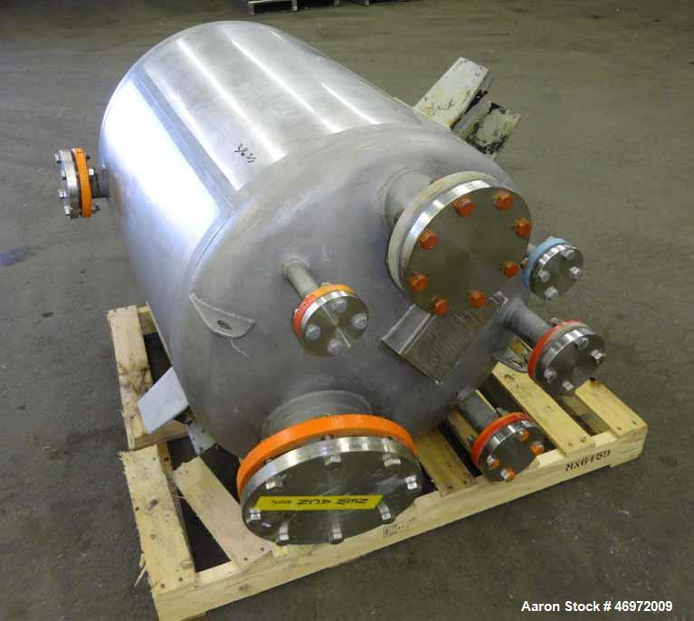 Used Precision Stainless 316 Stainless Steel 100 Gallon Vertical Tank,