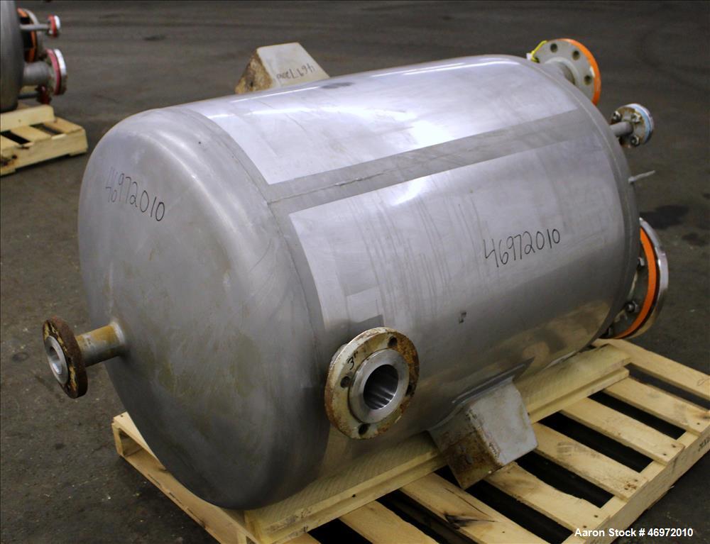 Used Precision Stainless Tank, 100 Gallons, 316 Stainless Steel, Vertical