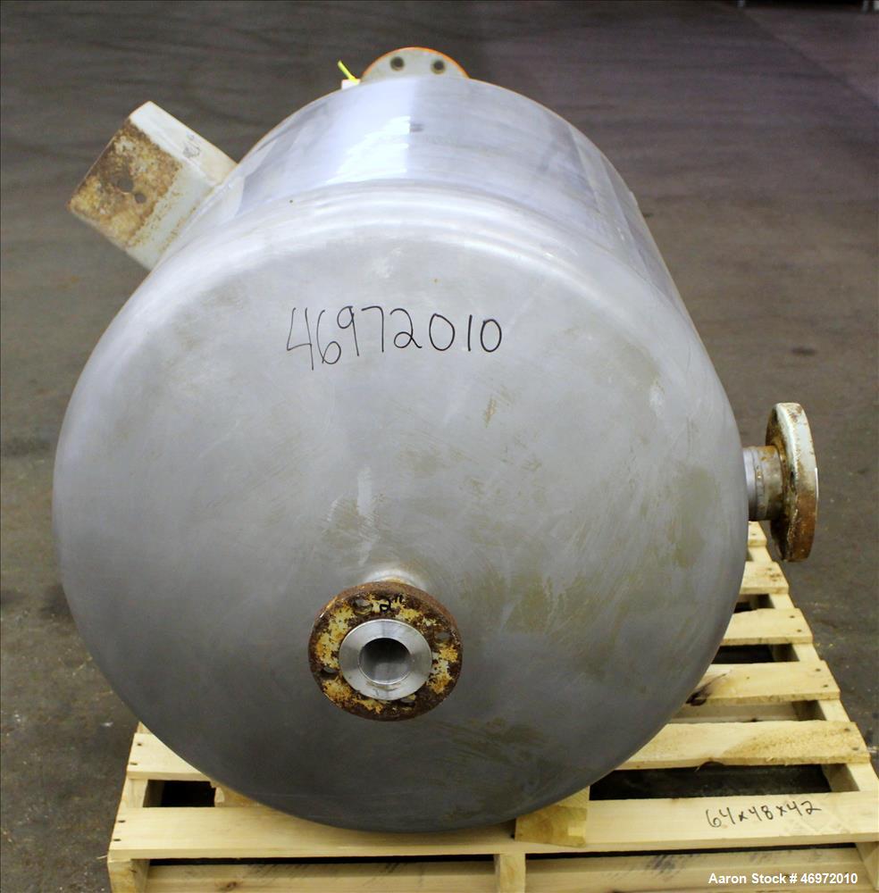 Used Precision Stainless Tank, 100 Gallons, 316 Stainless Steel, Vertical