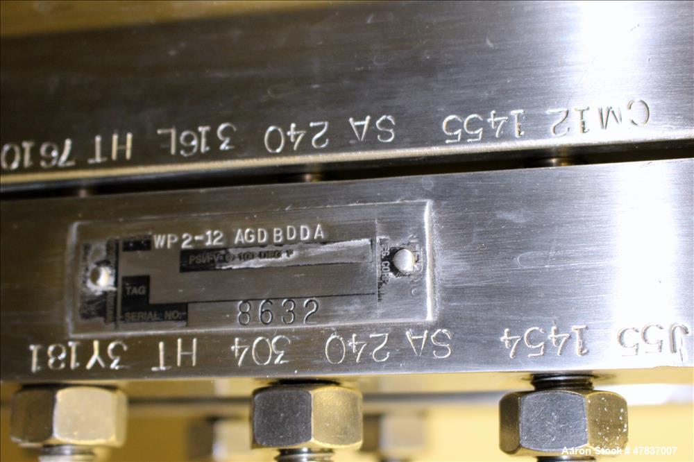 Used Precision Stainless Pressure Tank, 250 liter (66 Gallon), 316L Stainless Steel, Vertical. 30" Diameter x 24" straight side, dished top and bottom. Internal rated 40 psi at -20 to 300 degrees F.,...