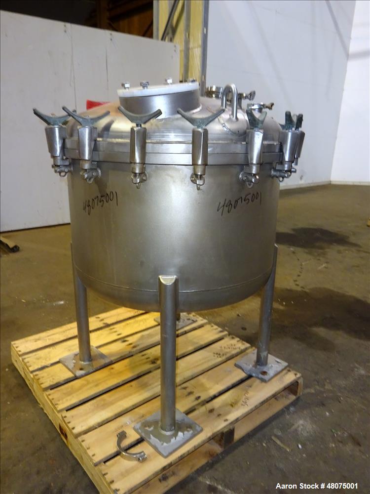 Used Precision Stainless Agitated Pressure Tank, 400 Liter (105.66 Gallon), 316