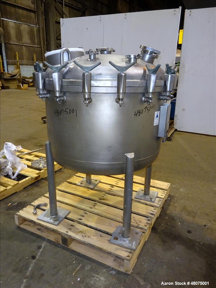 Used- Precision Stainless Agitated Pressure Tank, 400 Liter (105.66 Gallon), 316