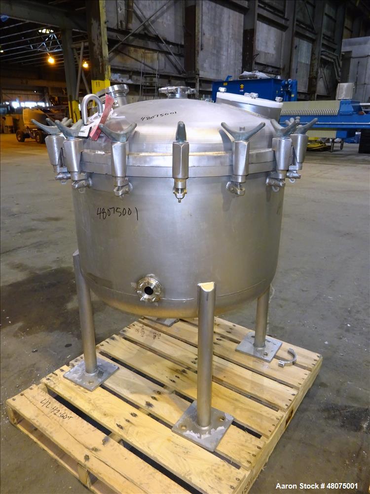 Used- Precision Stainless Agitated Pressure Tank, 400 Liter (105.66 Gallon), 316