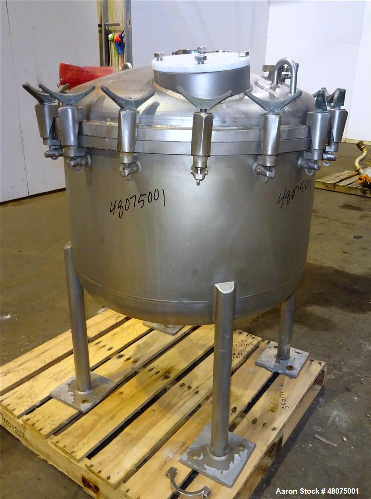 Used- Precision Stainless Agitated Pressure Tank, 400 Liter (105.66 Gallon), 316