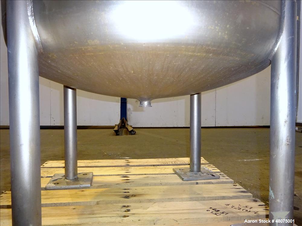 Used Precision Stainless Agitated Pressure Tank, 400 Liter (105.66 Gallon), 316