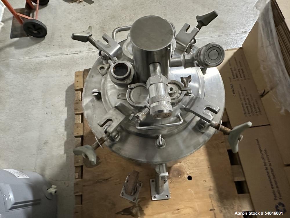Used Precision Stainless 5 Gallon (20 Liter) Pressure/Vacuum Freeze Tank – 316L SS, Jacketed, Portable, 50 PSI