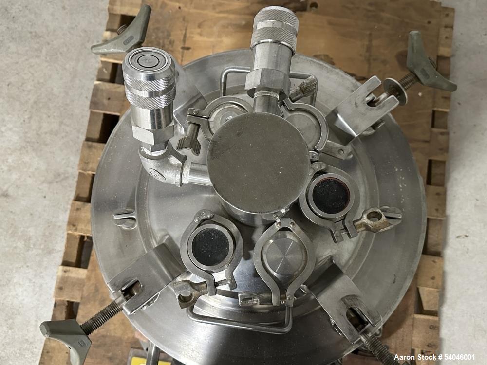 Used Precision Stainless 5 Gallon (20 Liter) Pressure/Vacuum Freeze Tank – 316L SS, Jacketed, Portable, 50 PSI