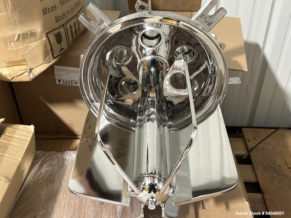 Used Precision Stainless 5 Gallon (20 Liter) Pressure/Vacuum Freeze Tank – 316L SS, Jacketed, Portable, 50 PSI