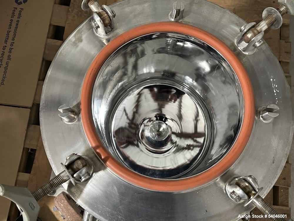 Used Precision Stainless 5 Gallon (20 Liter) Pressure/Vacuum Freeze Tank – 316L SS, Jacketed, Portable, 50 PSI