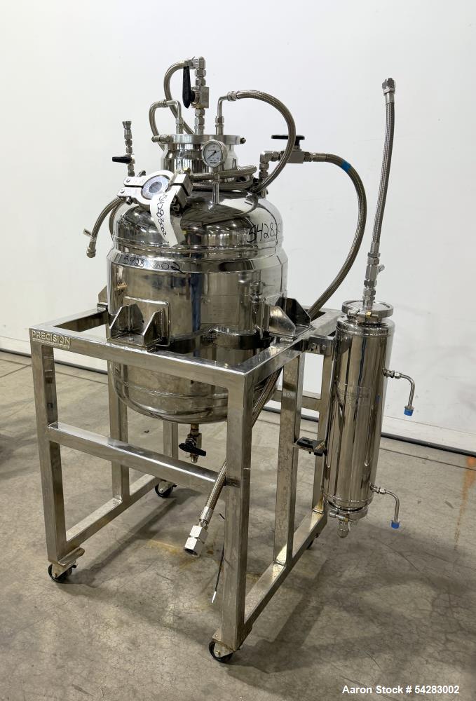 Used Precision Extraction Solutions Jacketed Extraction Vessel – Approx. 26 Gall