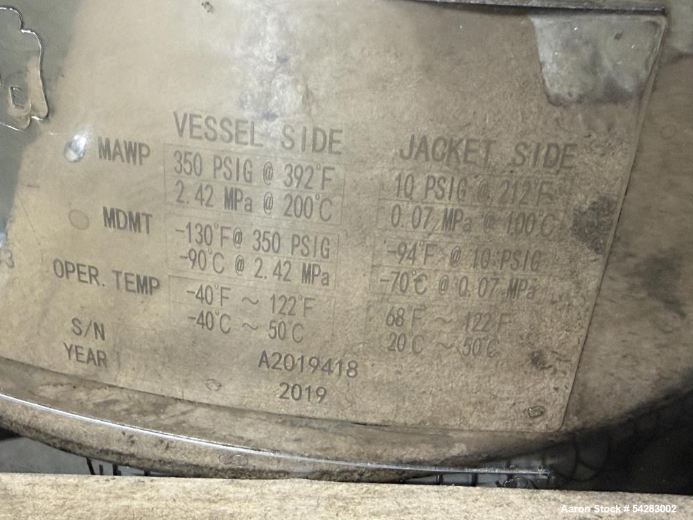 Used Precision Extraction Solutions Jacketed Extraction Vessel – Approx. 26 Gall