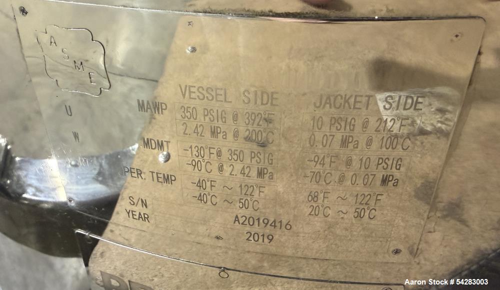 Precision Extraction 26 Gallon Jacketed High-Pressure Extraction Vessel