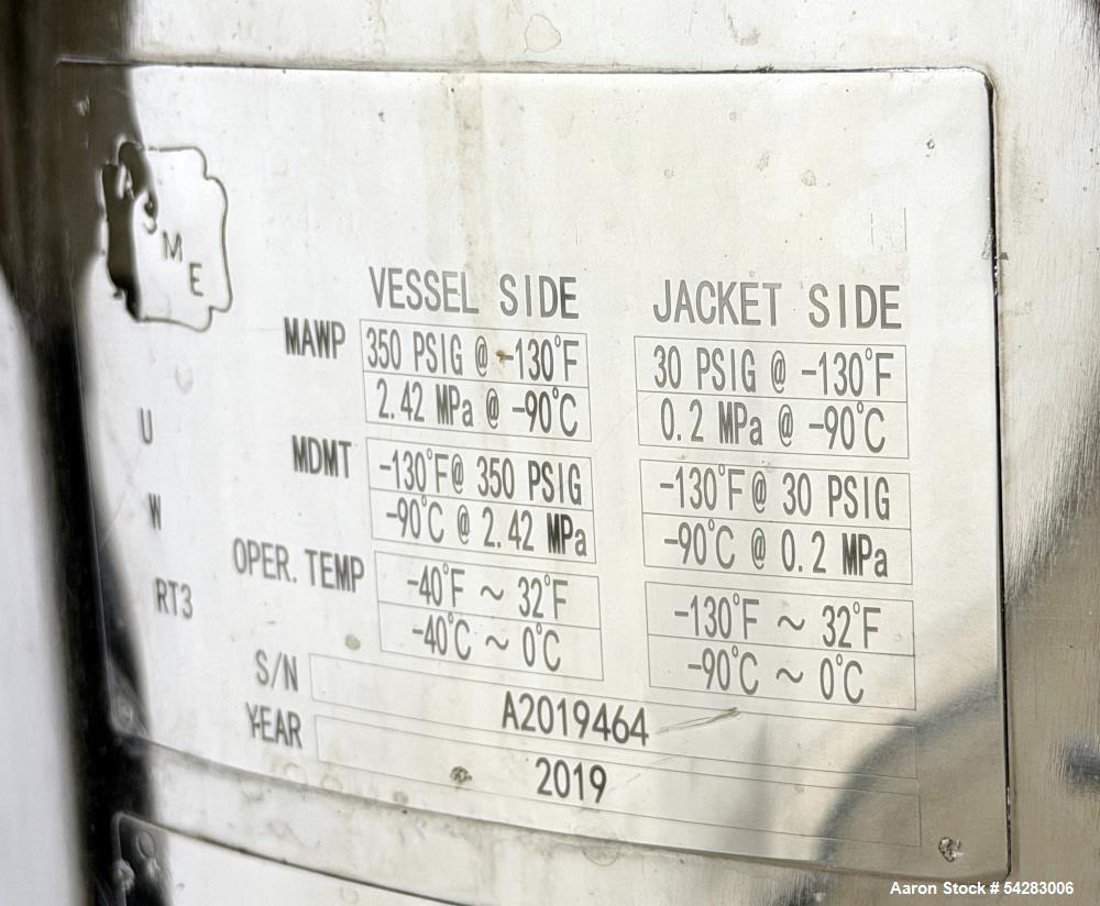 Used Precision Extraction 23 Gallon Jacketed Pressure Vessel – Cold Extraction R