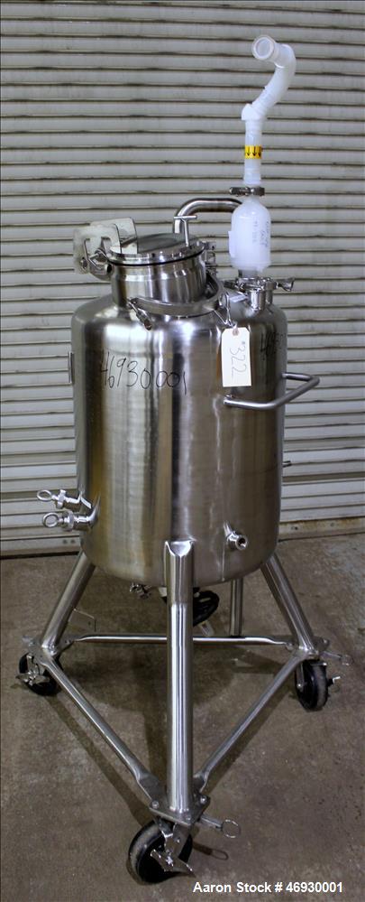Used Pure-Flo Precision Pressure Tank, 100 Liter (26.4 Gallon), 316L Stainless