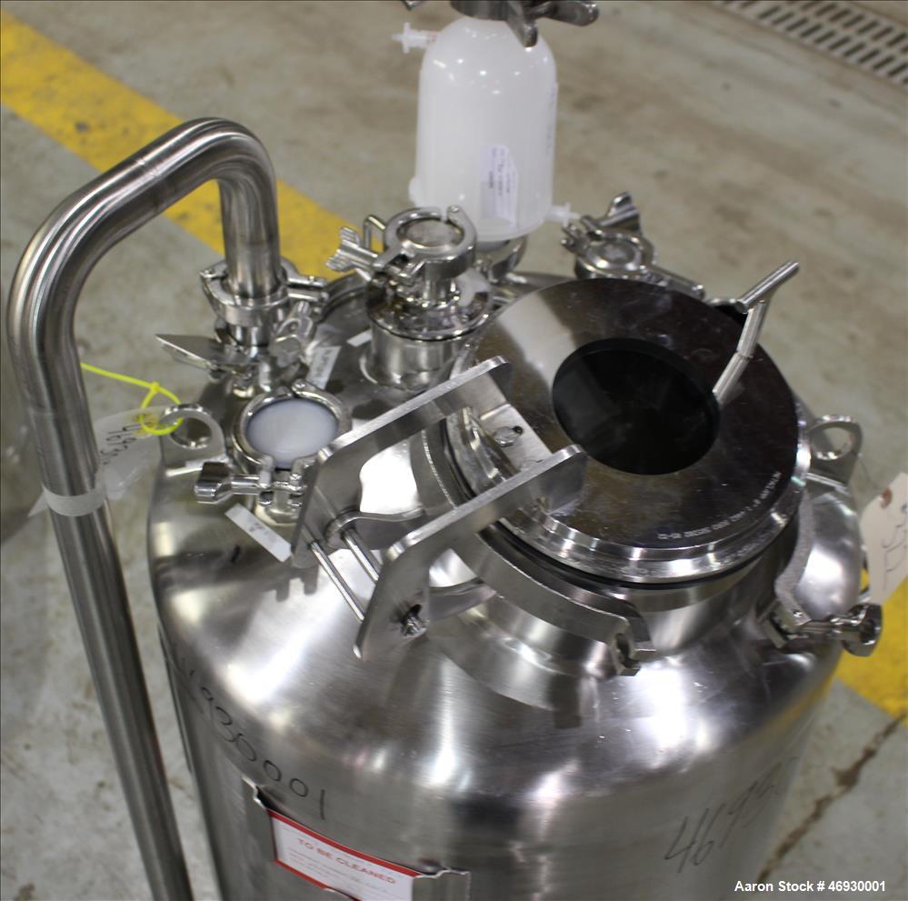 Used Pure-Flo Precision Pressure Tank, 100 Liter (26.4 Gallon), 316L Stainless