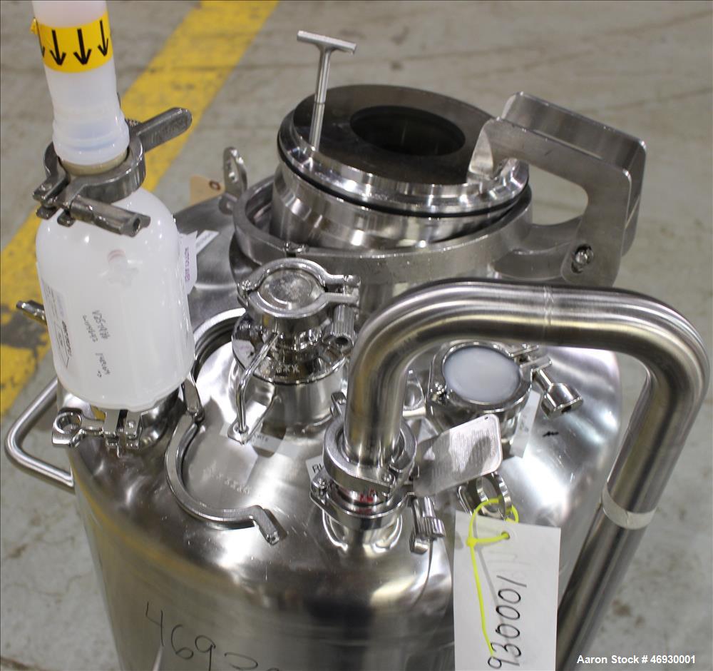 Used Pure-Flo Precision Pressure Tank, 100 Liter (26.4 Gallon), 316L Stainless