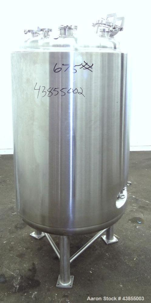 Used 130 Gallon Stainless Steel Pure-Flo Pressure Tank