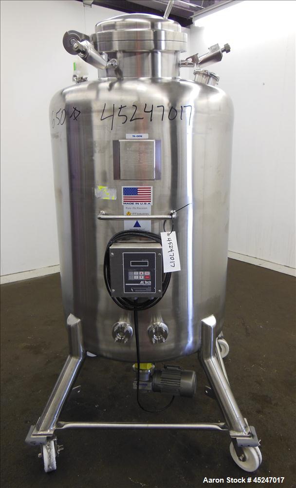 Used 200 Gallon Stainless Steel Pure-Flo Precision Tank, Model MBI410H37