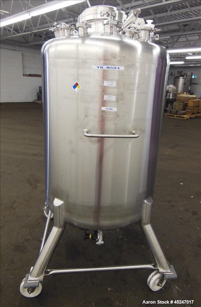 Used 200 Gallon Stainless Steel Pure-Flo Precision Tank, Model MBI410H37