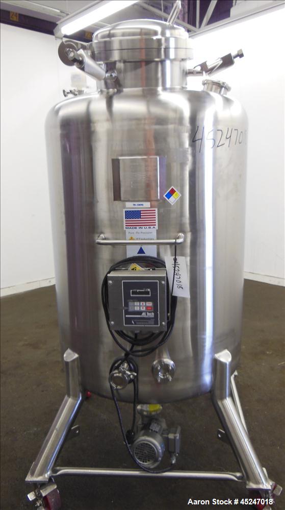 Used 200 Gallon Stainless Steel Pure-Flo Precision Tank, Model MBI410H37