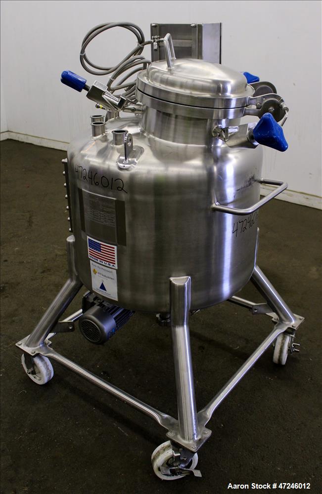 Used Pure-Flo Precision Pressure Tank, 150 liter (39.6 Gallons), 316L Stainless