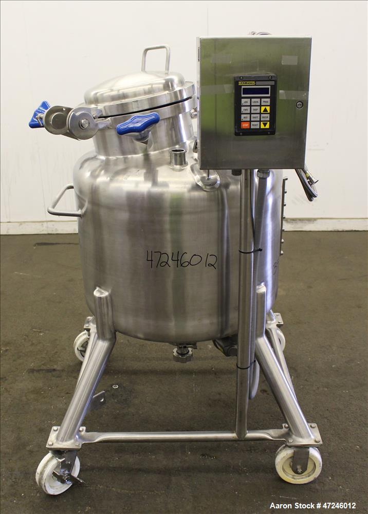 Used Pure-Flo Precision Pressure Tank, 150 liter (39.6 Gallons), 316L Stainless